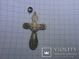 Большой крест с эмалью,серебро 84 пр.царский период 1908-17гг.Именник мастера "ИАМ", photo number 2