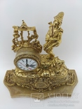 Часы бронза мрамор "Музыкант" арт. 0355, фото №5