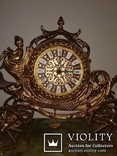 Камінний годинник на мармуровій підставці  "Карета" арт. 0379, фото №6