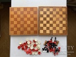 Шашки шахматы фигурки две доски, фото №2