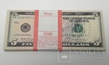Купюры Боны 5$ 10 штук (50$) доллары США 2017 год код 9, фото №4
