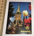 Календарик реклама Intourist, пластик, 1985 г. / Интурист, фото №2