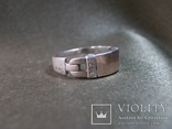 2С43 Перстень, кольцо, серебро, фиониты. Вес 4,2 гр, диаметр 1,8 см, фото №5