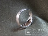2С43 Перстень, кольцо, серебро, фиониты. Вес 4,2 гр, диаметр 1,8 см, фото №7
