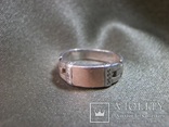 2С43 Перстень, кольцо, серебро, фиониты. Вес 4,2 гр, диаметр 1,8 см, фото №8