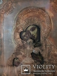 Икона Владимирская Богородица в окладе, фото №2