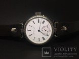  Hy Moser watch in silver and ebony case, photo number 4