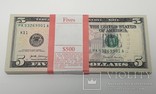 Купюры Боны 5$ 10 штук (50$) доллары США 2017 год код 2, фото №2