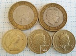 7 фунтов 1983-2002 г. разные, фото №2