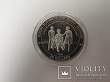 Монета серебро 5 унций 20$ queen elizabeth the queen mother tuvalu 1996, фото №2