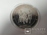 Монета серебро 5 унций 20$ queen elizabeth the queen mother tuvalu 1996, фото №7
