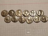 Римские динарии (12 штук) первых веков н.э., фото №6