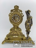Часы бронза "Женщина в платье" арт. 0408, фото №2