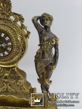 Часы бронза "Женщина в платье" арт. 0408, фото №3