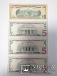 5$ и 10 $ доллары США 2013 год 25$, фото №6