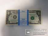 Купюры Боны 1$ 100 штук (100$) доллары США 2017 год код 2, фото №3