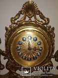 Камінний годинник на мармуровій підставці "Діти" арт. 0382, фото №3