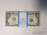 Купюры Боны 1$ 100 штук (100$) доллары США 2017 год, фото №3