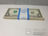 Купюры Боны 1$ 100 штук (100$) доллары США 2017 год, фото №7