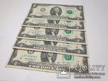2$ доллары США 2013 год 5 штук, фото №5