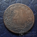 2 1/2  цента  1877  Нидерланды   (В.1.6)~, фото №2