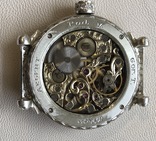 Часы в оригинальном дизайне, серебро, фото №3