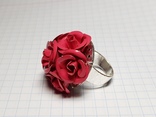 Кольцо Розы эмаль, фото №5