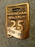 Pattingham bells run 1990 - 2014, медаль за бег, фото №2