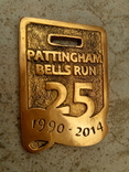 Pattingham bells run 1990 - 2014, медаль за бег, фото №3