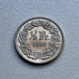 ½ franc (франка) Switzerland 1981, фото №2