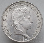 20 крейцеров 1840 г. Австрия, аUNC, серебро, фото №4