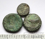 Лот з 3-х античних бронзових монет (04), фото №6
