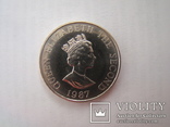 Монета 2 фунти, Джерсі, 1987 р., фото №2