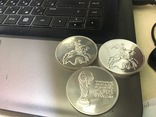 Монети срібло серебро 999.9 три штуки по 31.1, фото №8