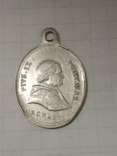 Ладанка ( медальйон) Папа Пій IX. Срібло., фото №2