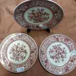 Набор королевских десертных тарелок Westminster на 3 персоны, Wood&amp;Sons, Англия, фото №5