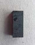 Оникс-п-угольник 15*6 мм со вставкой циркония, фото №6