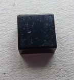 Оникс-квадрат 9*9 мм со вставкой циркония, фото №5