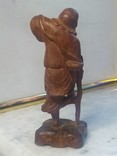 Восточный Мудрец Старик Китаец Японец коллекционная статуэтка дерево, фото №7