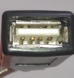 USB-переходник ("папа-мама") с металлогофрозащитой, фото №4