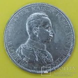 Німецька імперія 5 марок, 1914р. Срібло., фото №2
