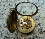Часы карманные шпиндельные начало XIX века серебро позолота, фото №7