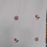 Tablecloth with embroidery * Roses * 225 * 130 cm. Cotton + linen., photo number 5