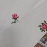 Tablecloth with embroidery * Roses * 225 * 130 cm. Cotton + linen., photo number 9