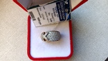 Кольцо серебро 925, позолота, вставки цирконы., photo number 5