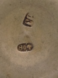 Серебряная стопка 84 пробы с штихельными рисунками Российская Империя ,весом 37 гр, фото №10