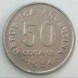 50 сентаво 1954 г. Аргентина, фото №3