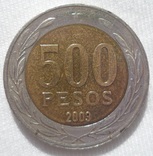 Чили 500 песо 2003 Католический Кардинал Епископ Рауль Сильва Энрикес, фото №4