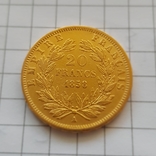 Франция, 20 франков 1869г., золото 6,45г., фото №7