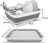 Чудо-сушилка трансформер (складная) для сушки посуды и кухонных приборов (люкс качество), photo number 2